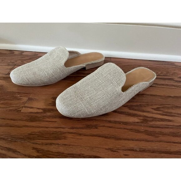 Beige Sparkly Mules - Picture 3 of 5